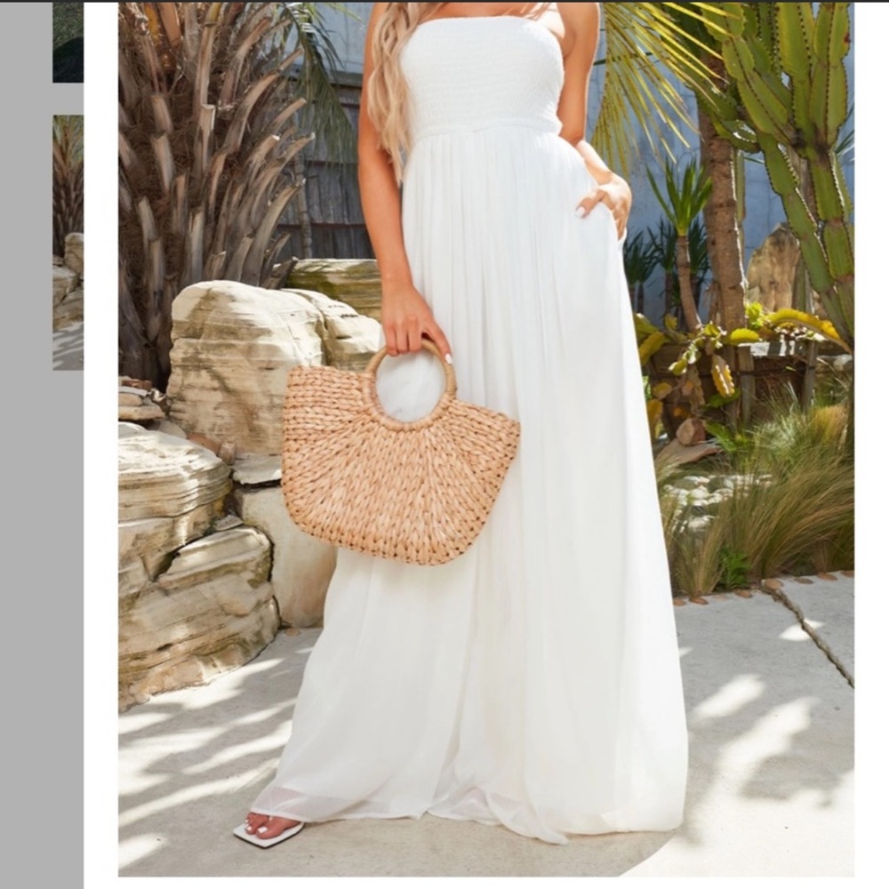 Maxi smocked dress NWT